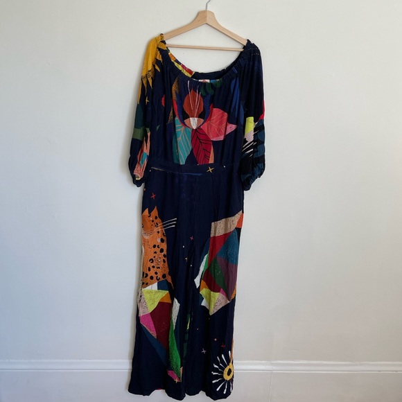 ❌ SOLD ❌ Farm Rio Frances Jumpsuit Anthropologie - Picture 5 of 9